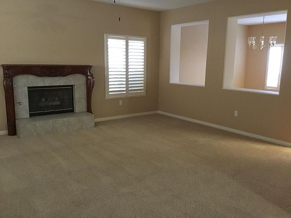 Living room with fireplace