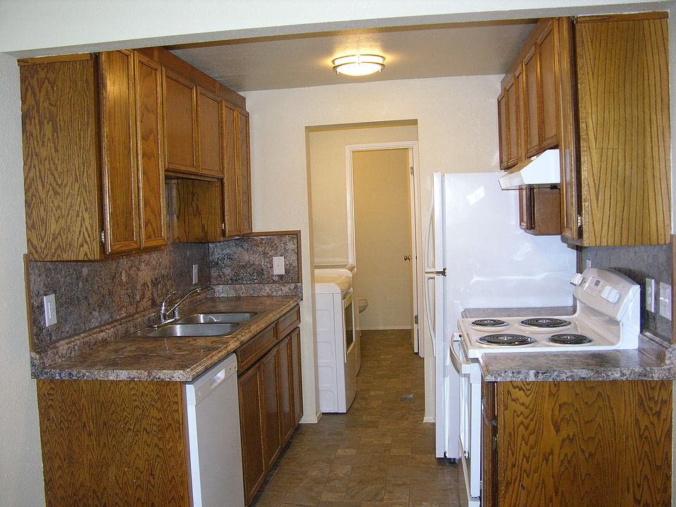 Kitchen, laundry room, guest bath. Entry to garage is through laundry room.