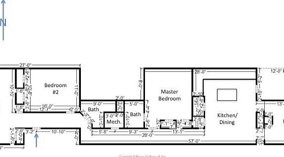 Unit floor plan (1,450 sq. ft.)