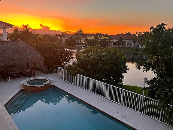 Sunset view from balcony