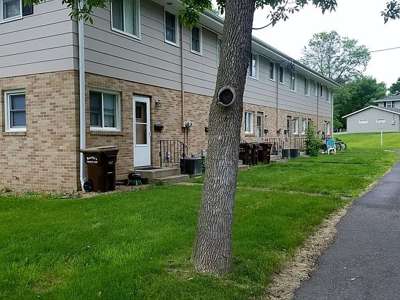 Back of building were residents park