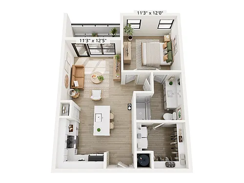Floor plan 1Aaff