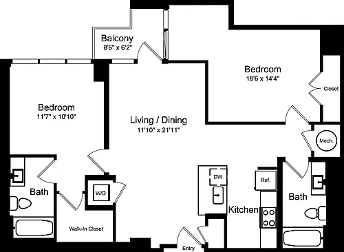 Floor plan 2C3