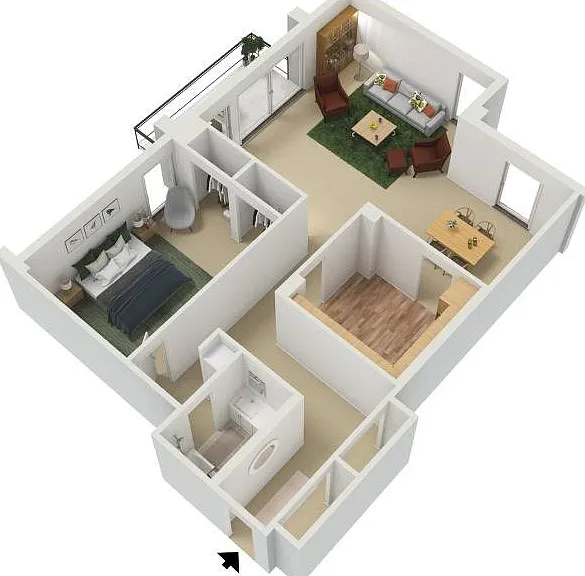 3D Floor Plan of Tier 4 3D Floor Plan of Tier 4