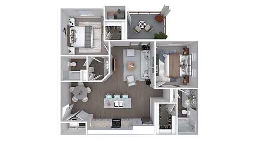Floor plan 2X2-1075