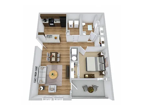 Floor plan 1 Bedroom