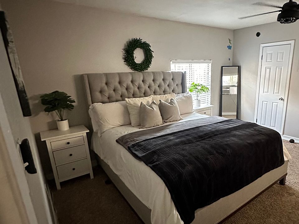 Master bedroom with bathroom