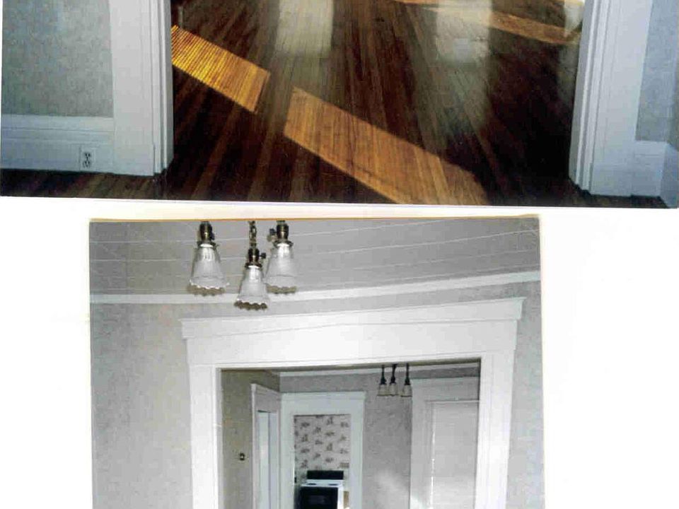 Living room and dining room