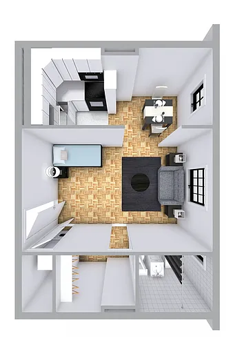 Floor plan Studio