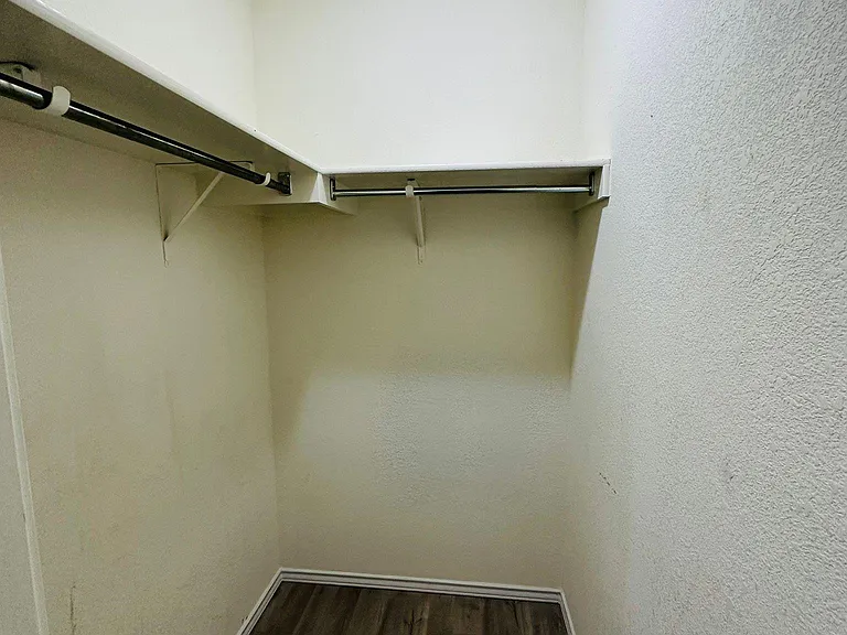 Walk-in closet in each room