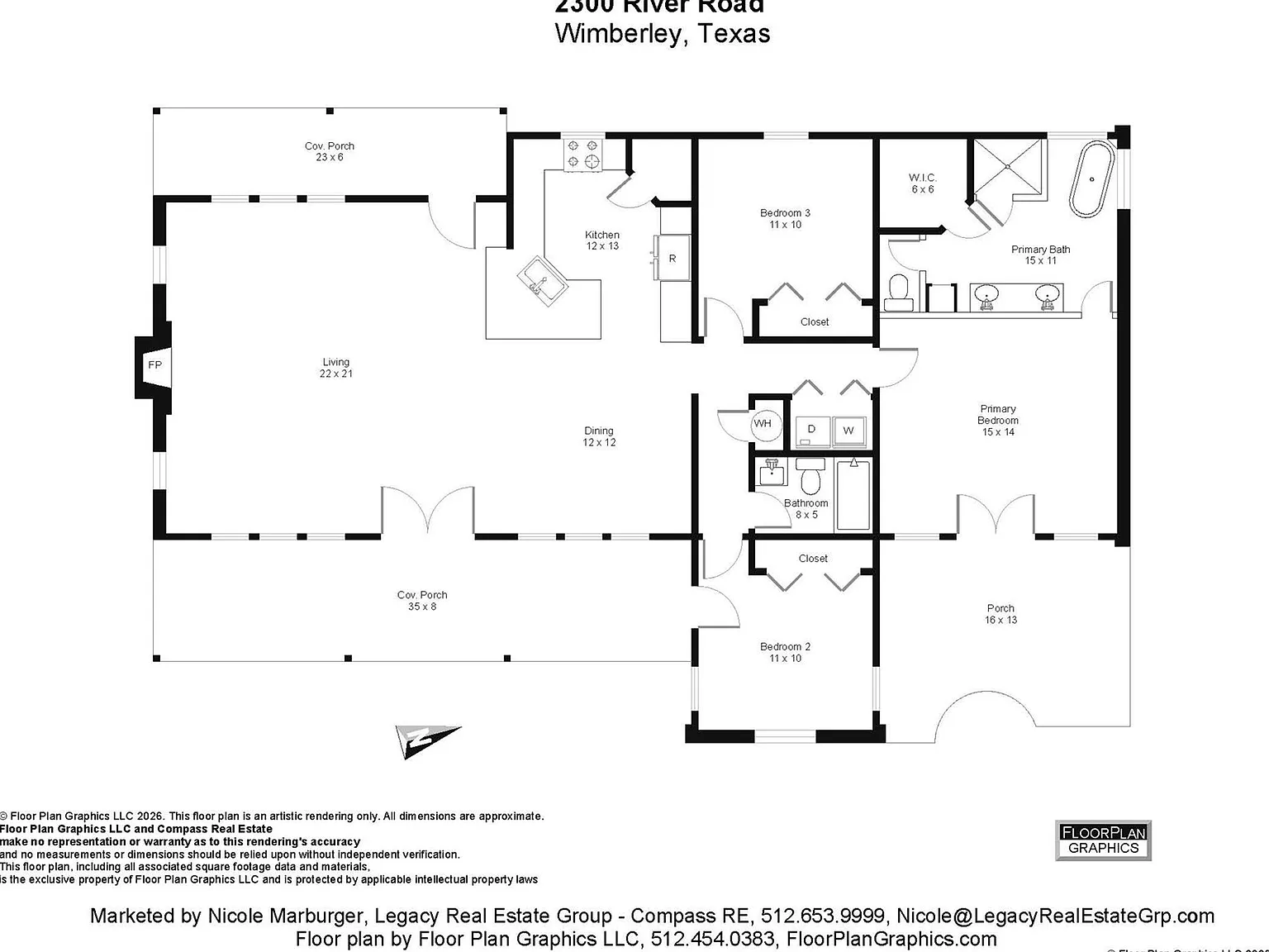 3 bed, 2.0 bath, 1778 sqft, $3,300 — Photo 3