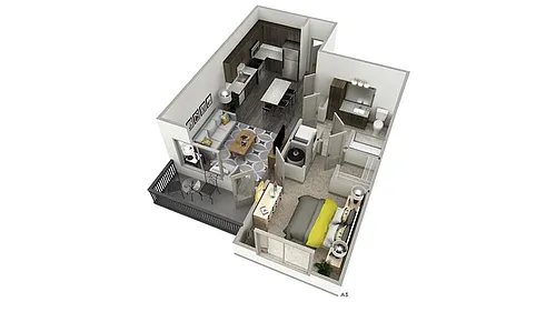 Floor plan The Spark - Inspire Apartments