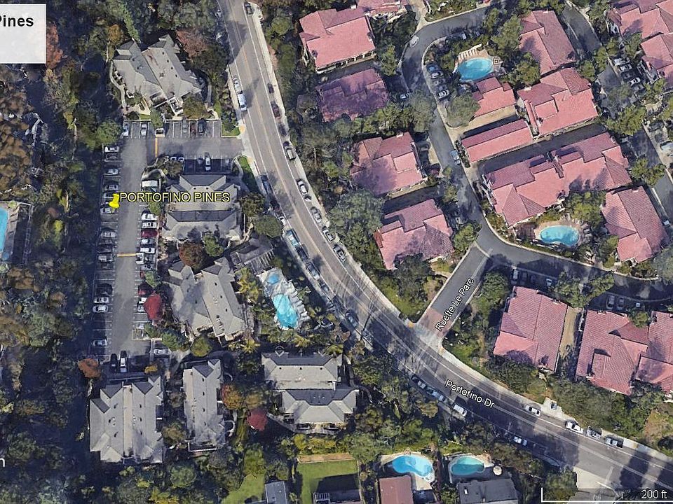 44 unit Portofino Pines property is ideally situated on approximately 2.37 acres of tastefully landscaped grounds.