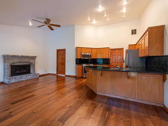 Kitchen and family room