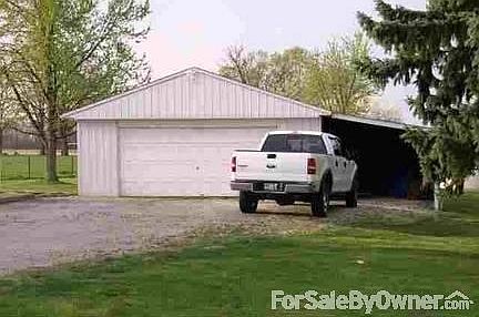 2 Car Garage with Carport