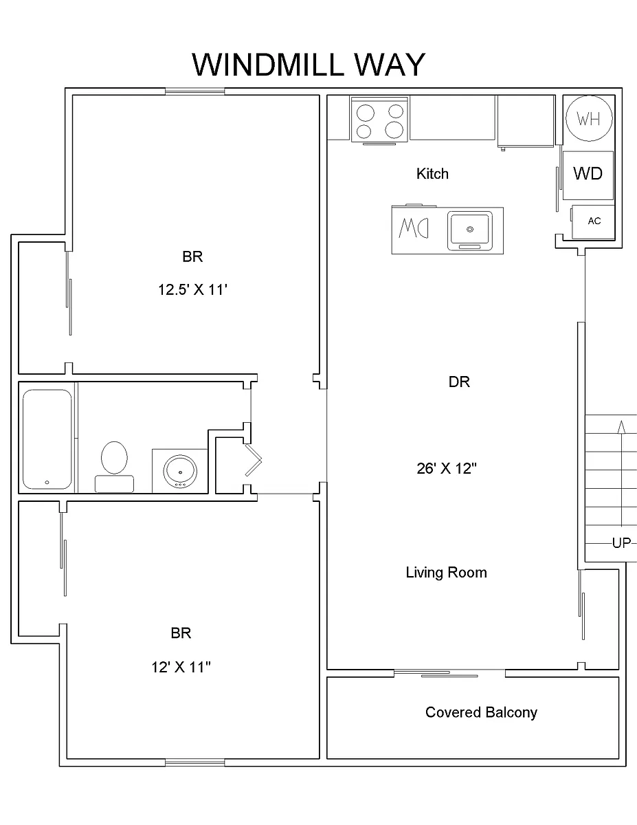 Floor plan 2 Bedroom Standard
