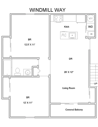Floor plan 2 Bedroom Deluxe