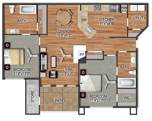 Floor plan Kensington