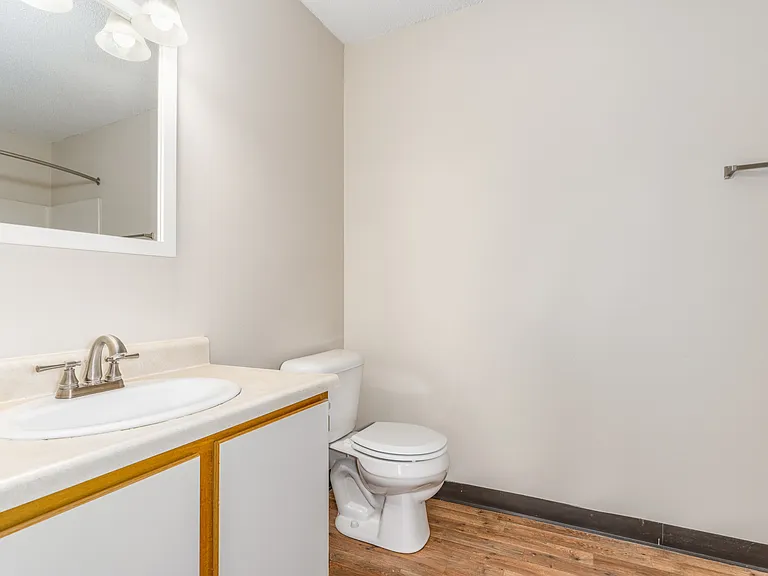 Bathroom of a River Valley apartment home in Lancaster, OH.