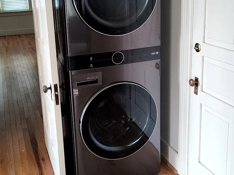 Private laundry within the apartment.