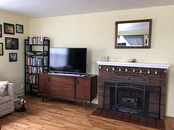 Living room fireplace
