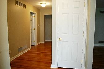 Gleaming hardwood floors in the foyer