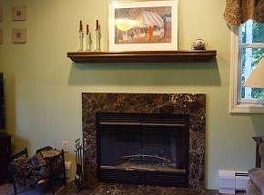 Fireplace in living room