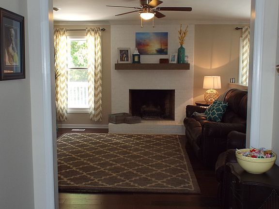 Entryway into living room