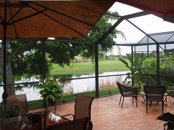 Patio– Doral Silver Golf Course View