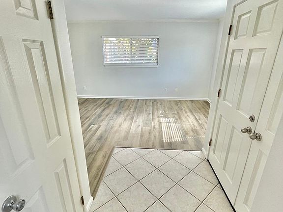 Front entry has storage closet