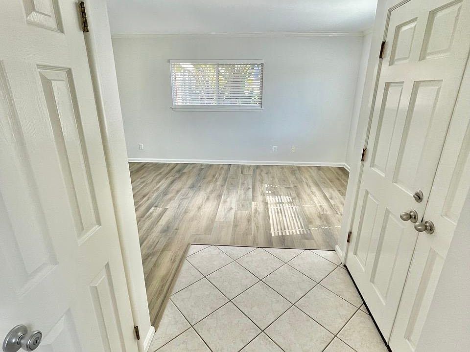 Front entry has storage closet