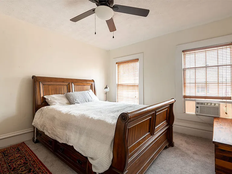 Master bedroom
NOTE: This bed frame stays with the house. Mattress removal is negotiable.

Bed frame has bottom drawers for extra storage space :)