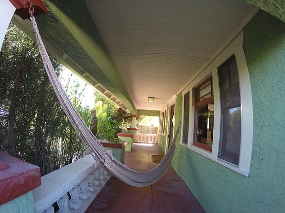 Front porch with hammock