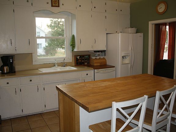 kitchen view from coat rm