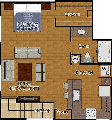 Floor plan Studio Floor 2