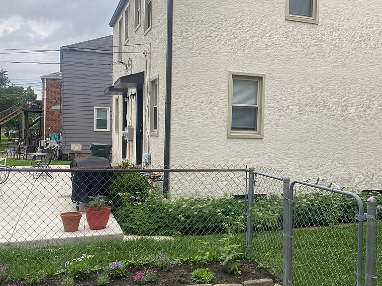 Fully fenced in back yard