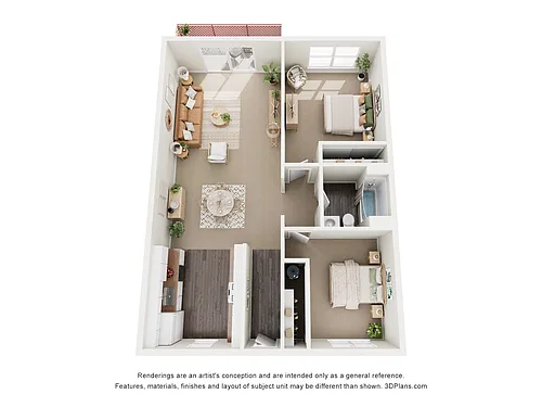 Floor plan 2 Bedroom