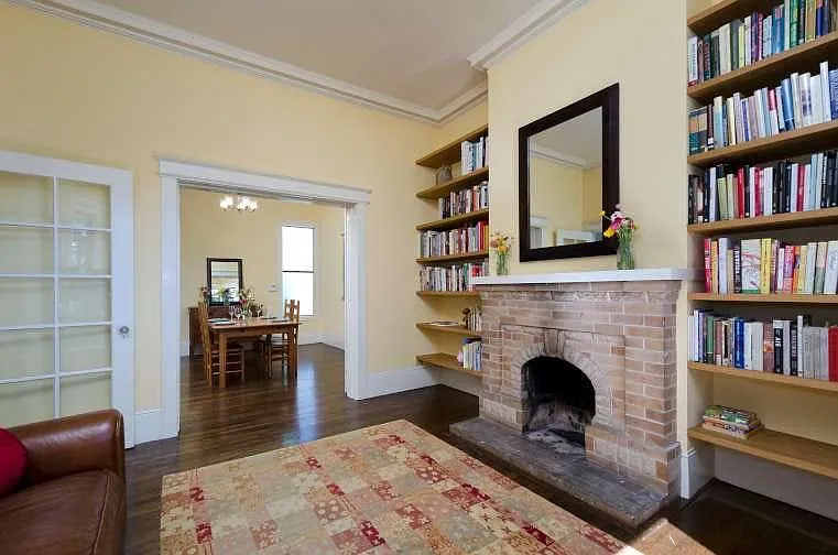 Living room dining room view