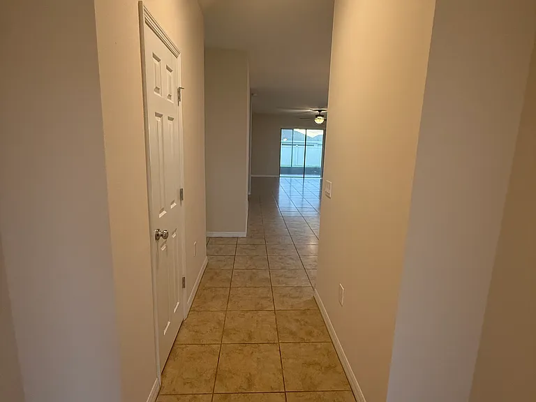 Hallway Into open concept living area