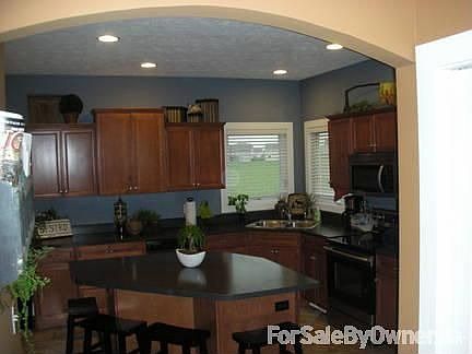 View from garage entry to kitchen