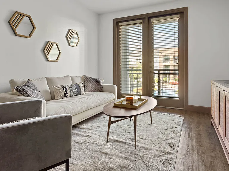 Living Room with Balcony and Hard Surface Flooring