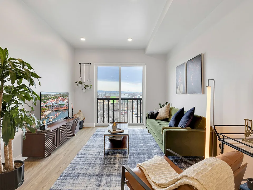 Balcony off living room