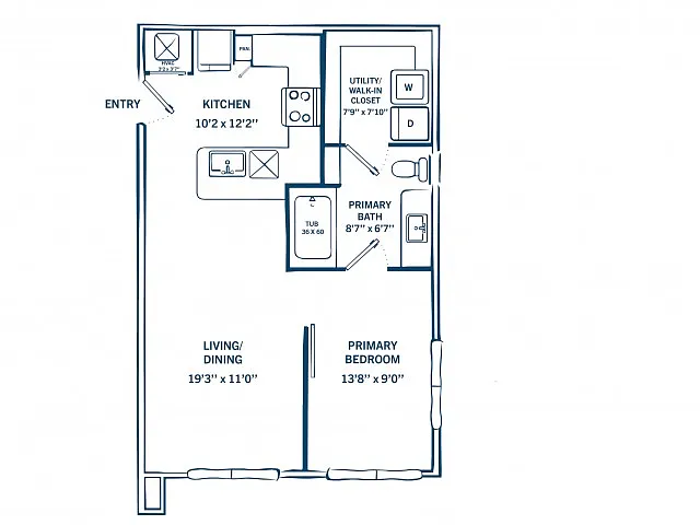 Floor plan E1D