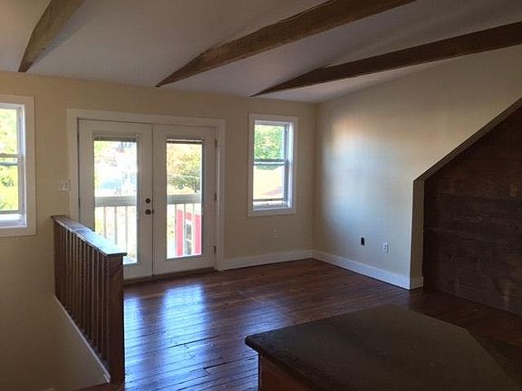 Large open living room/kitchen area