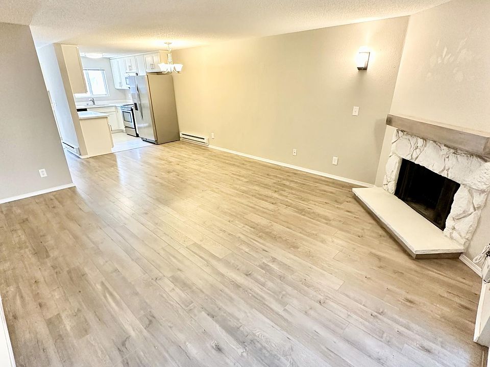 Open concept living room, dining room and kitchen