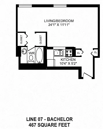 Floor plan Bachelor A