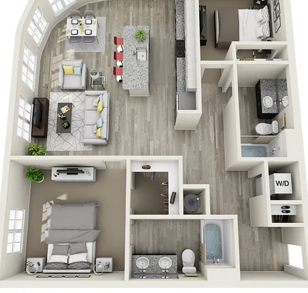 2D- 1171 sqft 2D- 1171 sqft