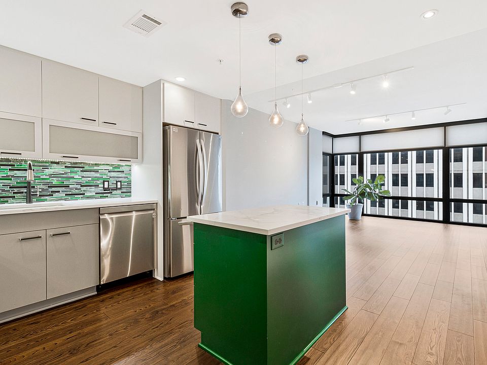 kitchen view into living room