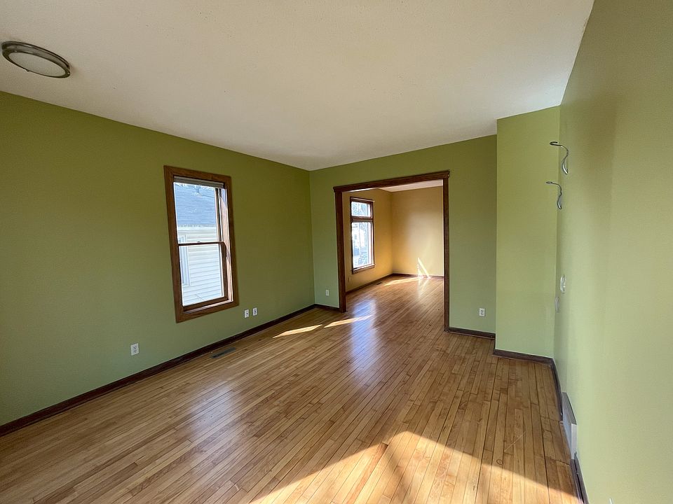 Living room and dining room