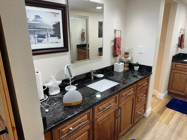 Master bathroom sink